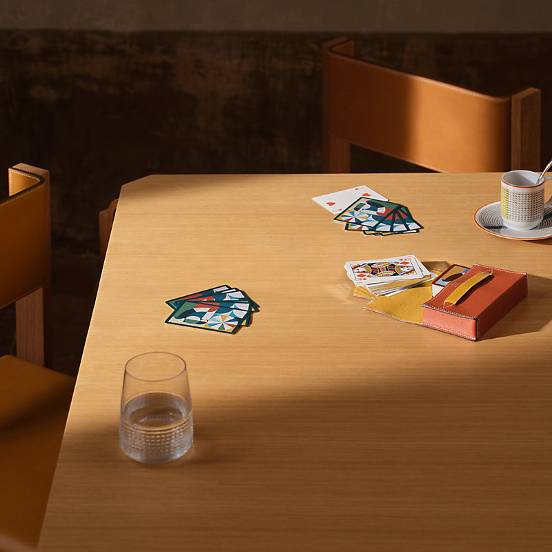 Etui à cartes de poker Lord Pocket - Vert | Hermès Belgique